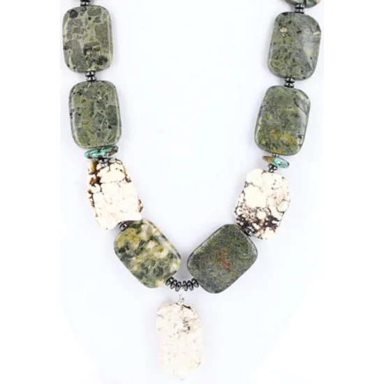 Navajo .925 Sterling Silver WHITE Turquoise Turquoise Jasper 01 Native American Necklace 390797943089 Navajo .925 Sterling Silver WHITE Turquoise Turquoise Jasper 01 Native American Necklace 390797943089