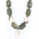 Certified Authentic Navajo .925 Sterling Silver WHITE Turquoise Turquoise Jasper 01 Native American Necklace 390797943089