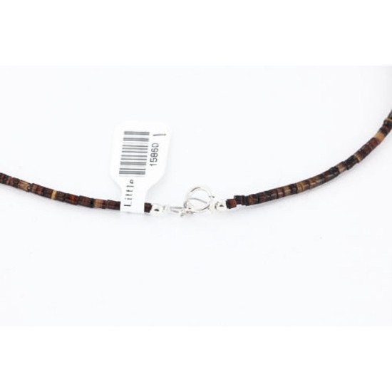 Certified Authentic Navajo .925 Sterling Silver WHITE Turquoise Turquoise Jasper 01 Native American Necklace 390797943089