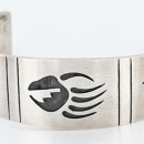 Navajo Bear Paw .925 Sterling Silver Sterling Silver Native American Bracelet 371004246677