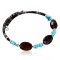 Certified Authentic Navajo beauty Turquoise and Carnelian Native American WRAP Bracelet 12746