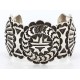 Certified Authentic Navajo Carved .925 Sterling Silver Signed MT Native American Bracelet 371045853504