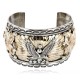 Certified Authentic Navajo Carved EAGLE .925 Sterling Silver and 12kt Gold Filled Native American Bracelet 390822304755 Certified Authentic Navajo Carved EAGLE .925 Sterling Silver and 12kt Gold Filled Native American Bracelet 390822304755