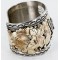 Certified Authentic Navajo Carved EAGLE .925 Sterling Silver and 12kt Gold Filled Native American Bracelet 390822304755