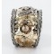 Certified Authentic Navajo Carved EAGLE .925 Sterling Silver and 12kt Gold Filled Native American Bracelet 390822304755