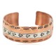 Certified Authentic Navajo Feather Arrow head .925 Sterling Silver Handmade Native American Pure Copper Bracelet 92012