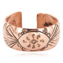 Navajo Handmade Kokopelli Pure Copper Bracelet 13136-2