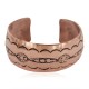 Certified Authentic Navajo Handmade Native American Pure Copper Bracelet 13125-1 Certified Authentic Navajo Handmade Native American Pure Copper Bracelet 13125-1