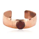 Navajo Handmade Red Jasper Pure Copper Bracelet NB160304204534