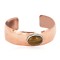 Certified Authentic Navajo Handmade Natural Tigers Eye Native American Pure Copper Bracelet 13111-1
