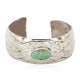 Certified Authentic Navajo Handmade Natural Turquoise Native American Nickel Bracelet  13082-3