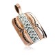 Certified Authentic Navajo Handstamped Real Handmade Copper and .925 Sterling Silver Pendant Native American Necklace 16973-3