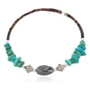 Certified Authentic Navajo Heishi Hematite Native American Adjustable Wrap Bracelet 13151-68