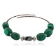 Certified Authentic Navajo Heishi Malachite Hematite Native American Adjustable Wrap Bracelet 13166-2