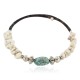Certified Authentic Navajo Heishi White Howlite Native American Adjustable Wrap Bracelet 13161