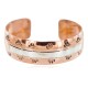Certified Authentic Navajo Horse .925 Sterling Silver Handmade Native American Pure Copper Bracelet 92005-12