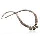 Certified Authentic Navajo Native .925 Sterling Silver Graduated Heishi and Turquoise DROP Native American Necklace 750103-40