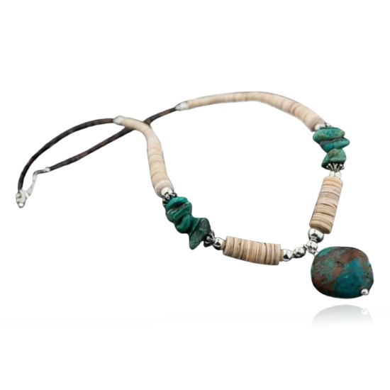 Certified Authentic Navajo Native .925 Sterling Silver Graduated Heishi Turquoise 153.925 Sterling Silver Native American Necklace 390583143489 Certified Authentic Navajo Native .925 Sterling Silver Graduated Heishi Turquoise 153.925 Sterling Silver Native American Necklace 390583143489