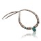 Certified Authentic Navajo Native .925 Sterling Silver Graduated Heishi Turquoise DROP Native American Necklace 390589681833