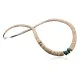 Navajo Native .925 Sterling Silver Graduated Heishi, Turquoise Native American Necklace 15560-3 Navajo Native .925 Sterling Silver Graduated Heishi, Turquoise Native American Necklace 15560-3