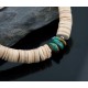 Certified Authentic Navajo Native .925 Sterling Silver Graduated Heishi, Turquoise Native American Necklace 390574656122