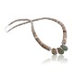 Certified Authentic Navajo Native .925 Sterling Silver Graduated Melon Shell and Turquoise DROP Native American Necklace 750103-45 Certified Authentic Navajo Native .925 Sterling Silver Graduated Melon Shell and Turquoise DROP Native American Necklace 750103-45