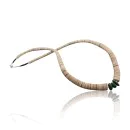 Navajo Native .925 Sterling Silver Graduated Melon Shell and Turquoise Native American Necklace 370787055087