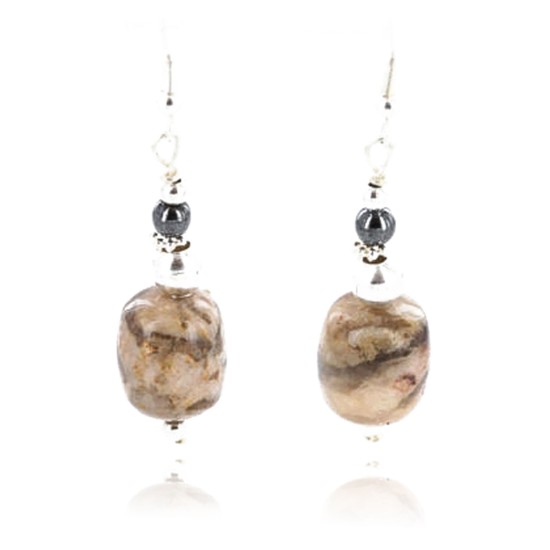 Certified Authentic Navajo NATIVE .925 Sterling Silver Hooks Natural BEIGE AGATE Native American Earrings 390788653226 Certified Authentic Navajo NATIVE .925 Sterling Silver Hooks Natural BEIGE AGATE Native American Earrings 390788653226