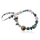 Certified Authentic Navajo Native .925 Sterling Silver Multicolor Stones Native American Necklace 750102-96