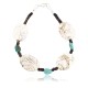 Certified Authentic Navajo NATIVE .925 Sterling Silver WHITE Turquoise Native American Bracelet 371017487123