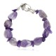Certified Authentic Navajo Natural Amethyst Native American Link Bracelet 12983