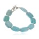 Certified Authentic Navajo Natural Blue Quartz Native American Bracelet 12921-2