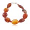 Certified Authentic Navajo Natural Carnelian Nickel Native American Bracelet 12930-4