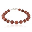 Navajo Natural Goldstone Native American Bracelet 12945-9
