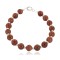 Certified Authentic Navajo Natural Goldstone Nickel Native American Bracelet 12933