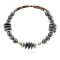 Certified Authentic Navajo Natural Hematite Heishi Adjustable Wrap Native American Bracelet 13049-8