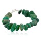 Certified Authentic Navajo Natural Jade Native American Bracelet 12945-6