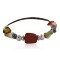 Certified Authentic Navajo Natural Jasper Quartz Heishi Multicolor Native American Adjustable Wrap Bracelet 13133