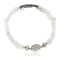 Certified Authentic Navajo Natural Opalite Hematite Heishi Adjustable Wrap Native American Bracelet 13049-3
