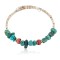 Certified Authentic Navajo Natural Spiderweb Turquoise Heishi Coral Adjustable Wrap Native American Bracelet 12905