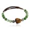 Certified Authentic Navajo Natural TIGER'S EYE and GREEN AGATE Native American Bracelet 371007962397