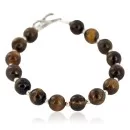 Navajo Natural Tigers Eye Native American Bracelet 12888-1