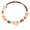 Certified Authentic Navajo Natural Turquoise Carnelian Heishi Adjustable Wrap Native American Bracelet 13037-12