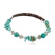 Certified Authentic Navajo Natural Turquoise Heishi Adjustable Wrap Native American Bracelet 12882
