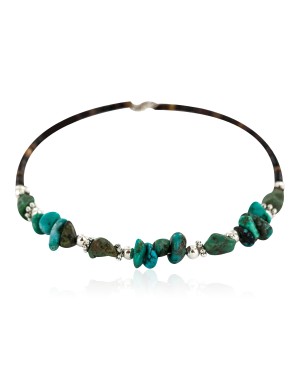 Certified Authentic Navajo Natural Turquoise Heishi Native American Adjustable Wrap Bracelet 13126