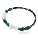 Navajo Navajo Turquoise and AGATE Native American WRAP Bracelet 390826697656