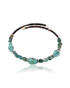 Certified Authentic Navajo Navajo Turquoise Native American WRAP Bracelet 371047040197