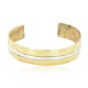 Certified Authentic Navajo Nickel Handmade Native American Brass Bracelet 13112