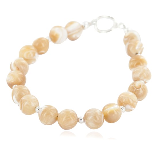 Certified Authentic Navajo Nickel Natural Agate Native American Bracelet 13066-2 Certified Authentic Navajo Nickel Natural Agate Native American Bracelet 13066-2