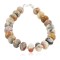 Certified Authentic Navajo Nickel Natural Agate Native American Bracelet 13066-3